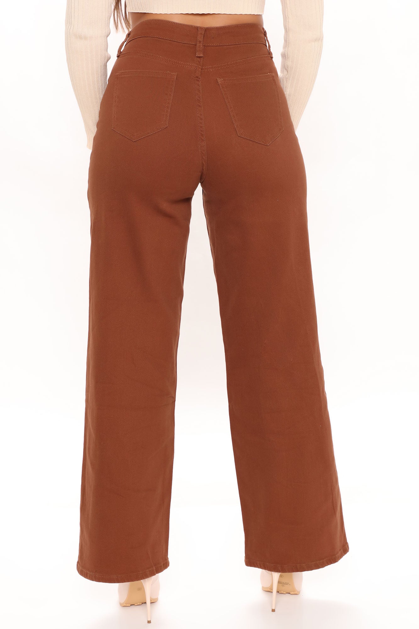 Deep In The Mix Wide Leg Jeans - Chocolate Ins Street