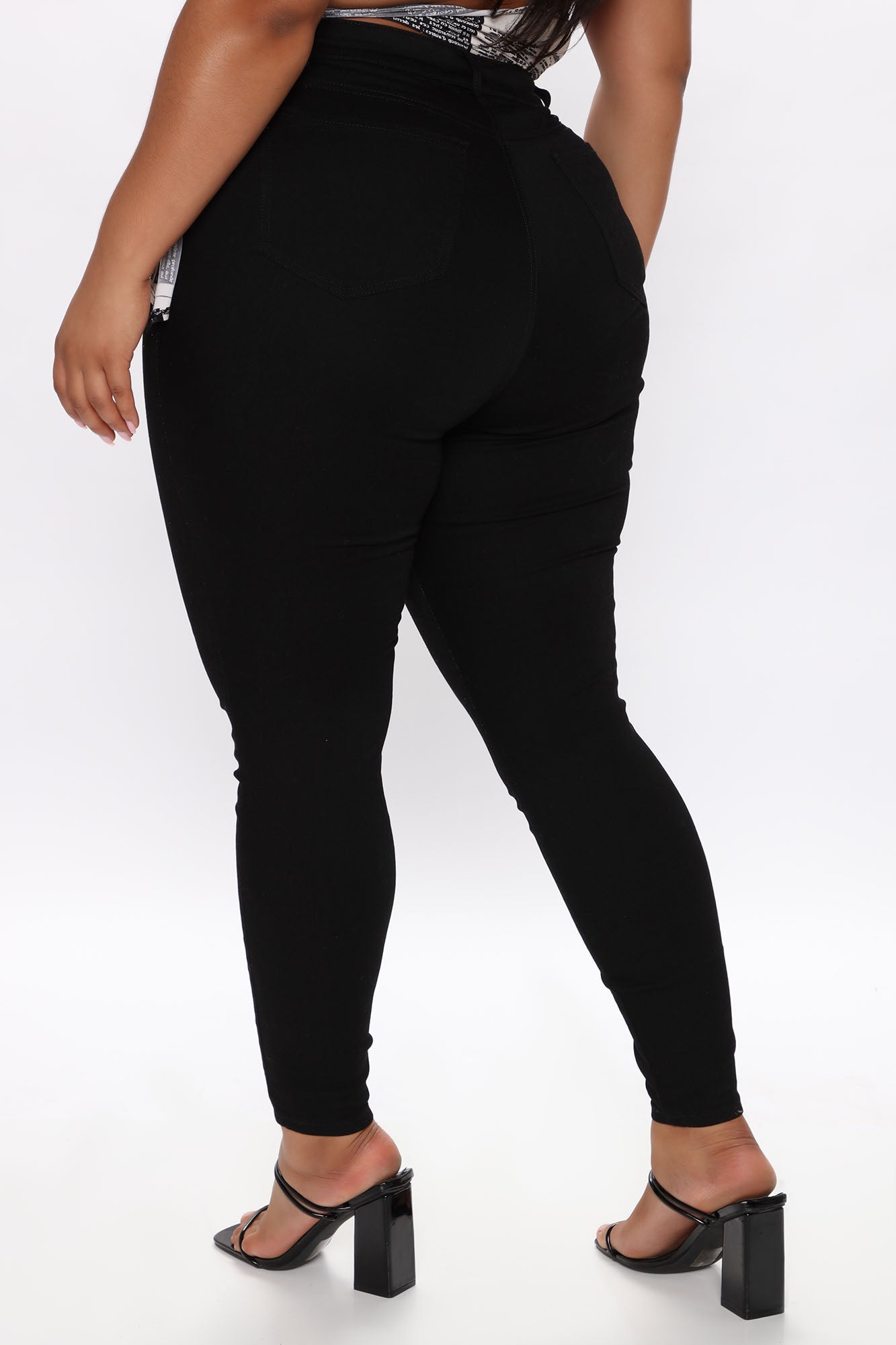 Flex Game Strong Super High Rise Skinny Jeans - Black Ins Street