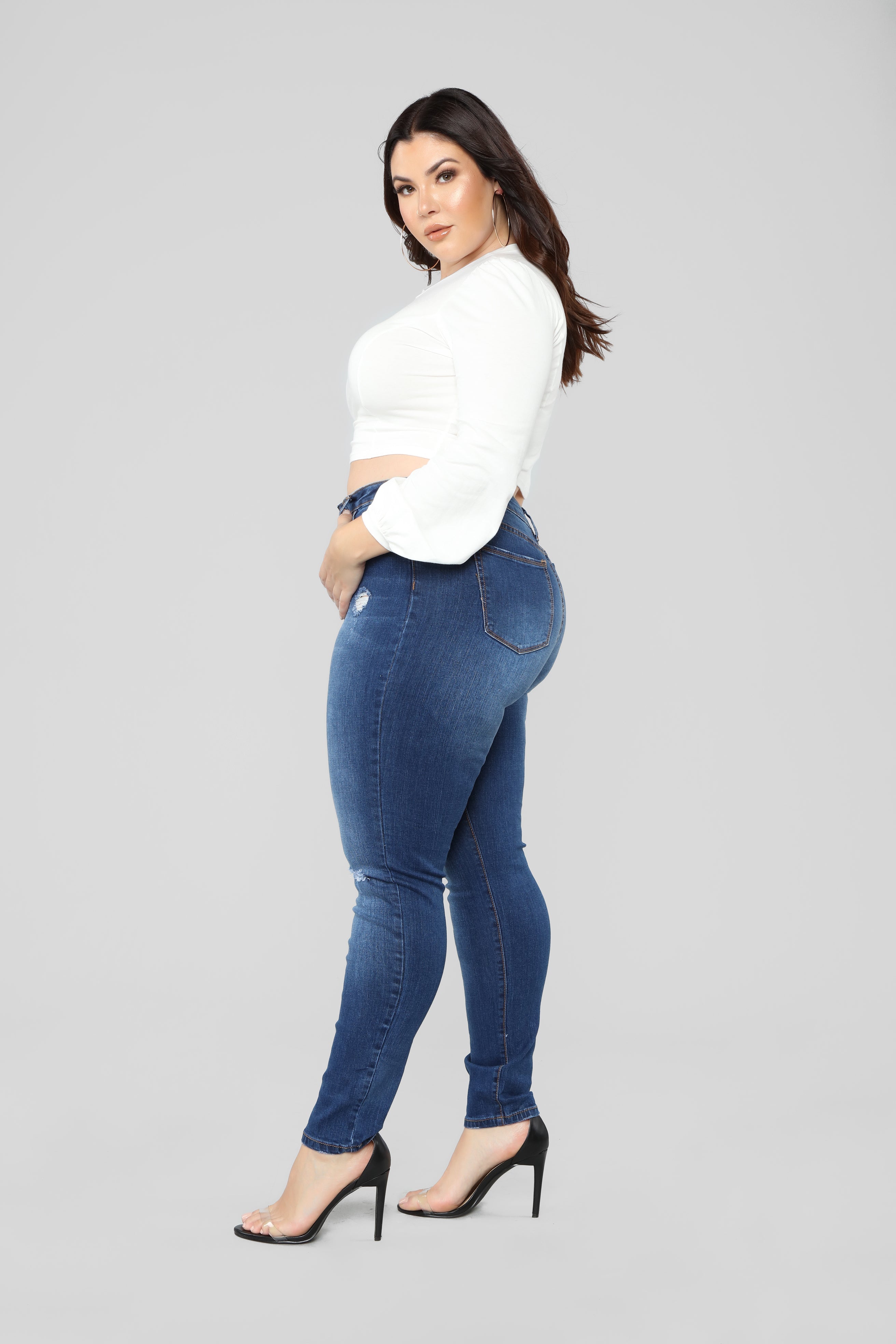 Hannah High Rise Jeans - Dark Denim Ins Street