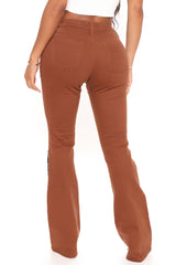 Make It Your Own Low Rise Patchwork Jeans - Brown Ins Street