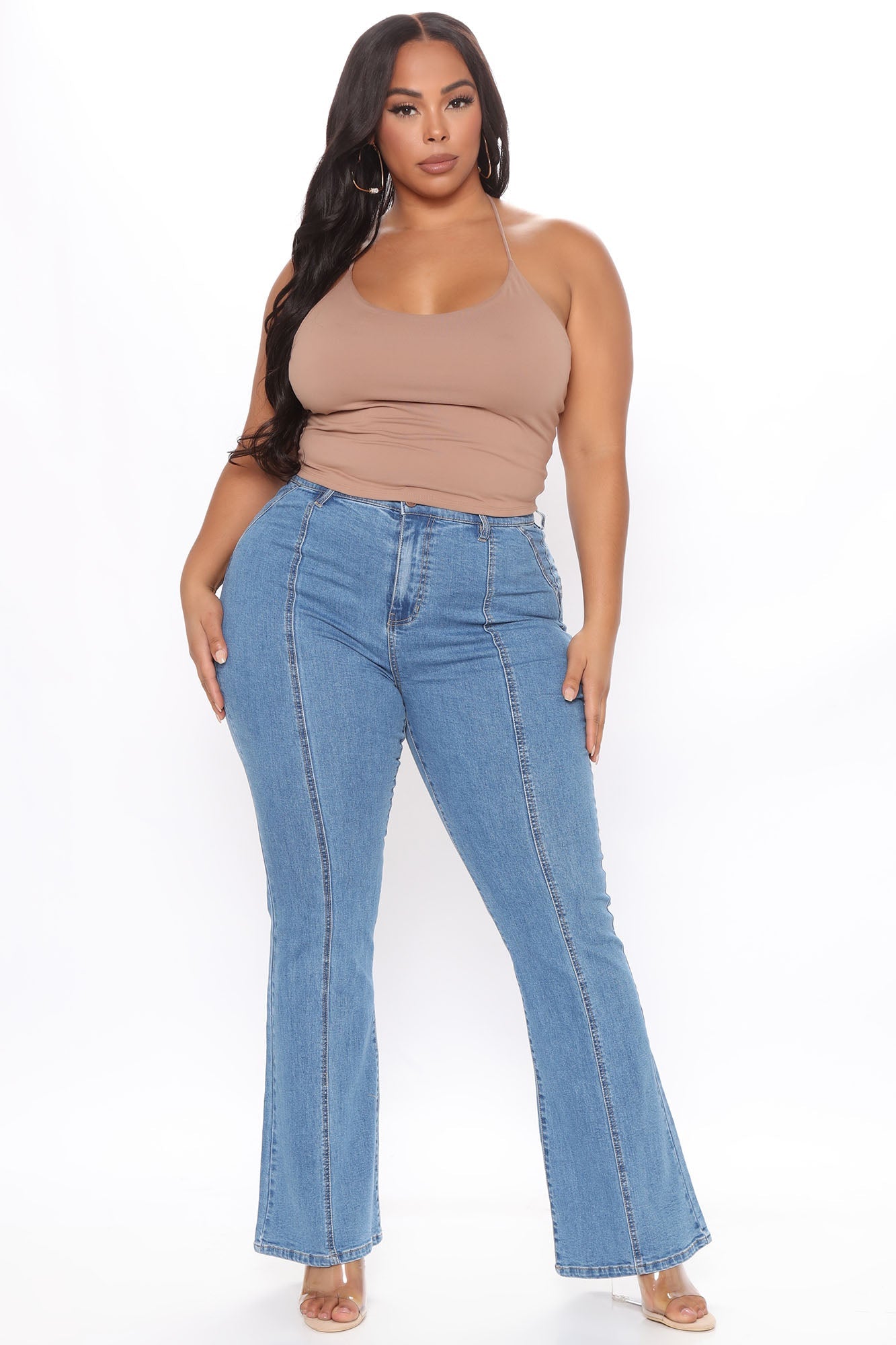 Rays For Daze VIntage Flare Jeans - Medium Blue Wash Ins Street
