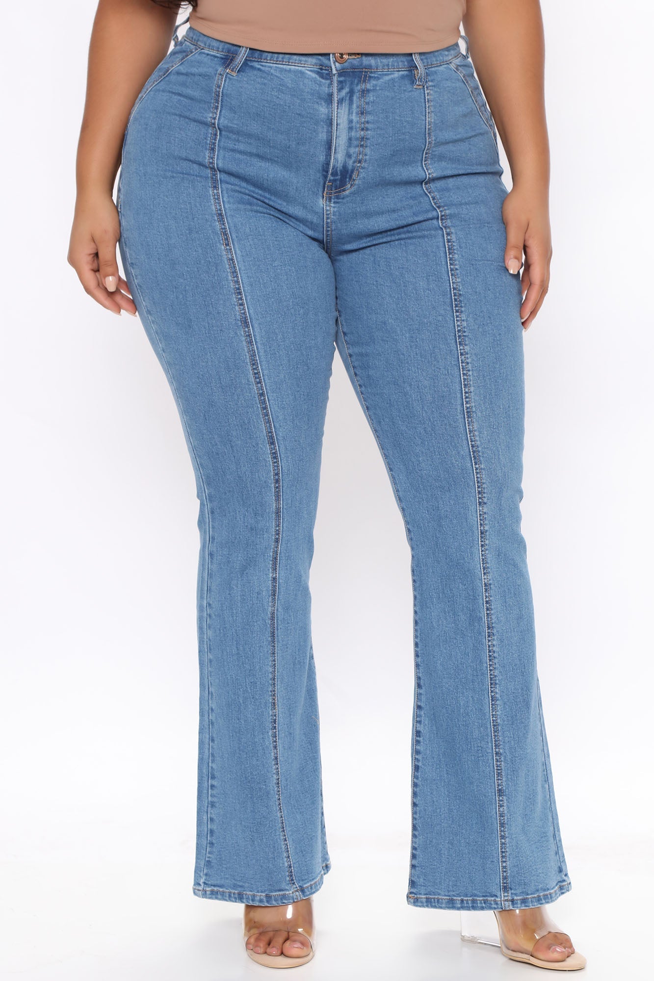 Rays For Daze VIntage Flare Jeans - Medium Blue Wash Ins Street