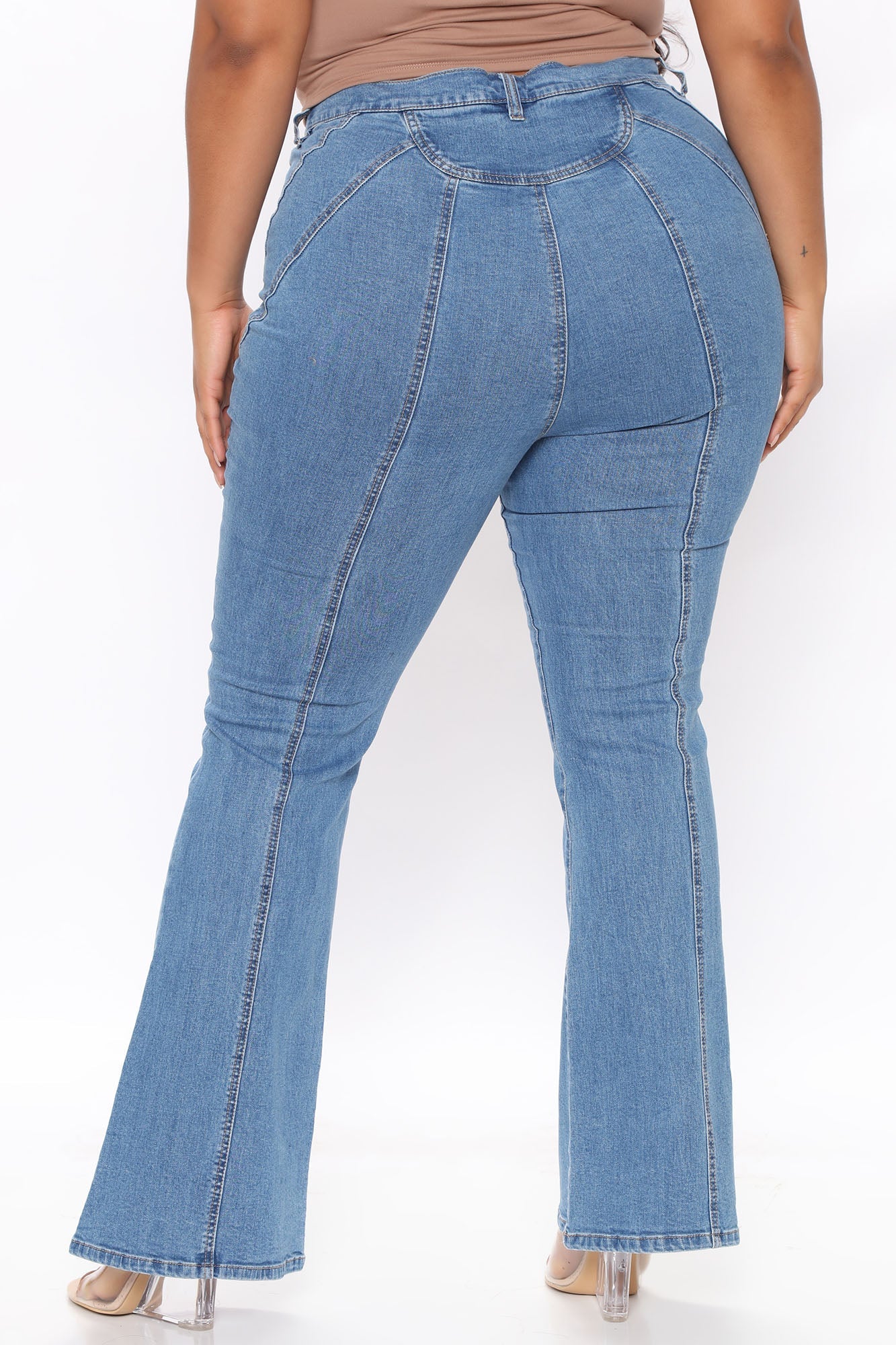 Rays For Daze VIntage Flare Jeans - Medium Blue Wash Ins Street