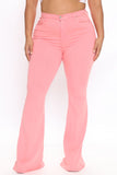 Tall Santorini Super Stretch Flare Jeans - Pink Ins Street