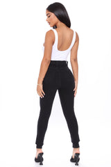 Caroline High Rise Jeans - Black Ins Street