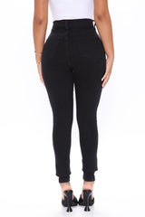 Caroline High Rise Jeans - Black Ins Street