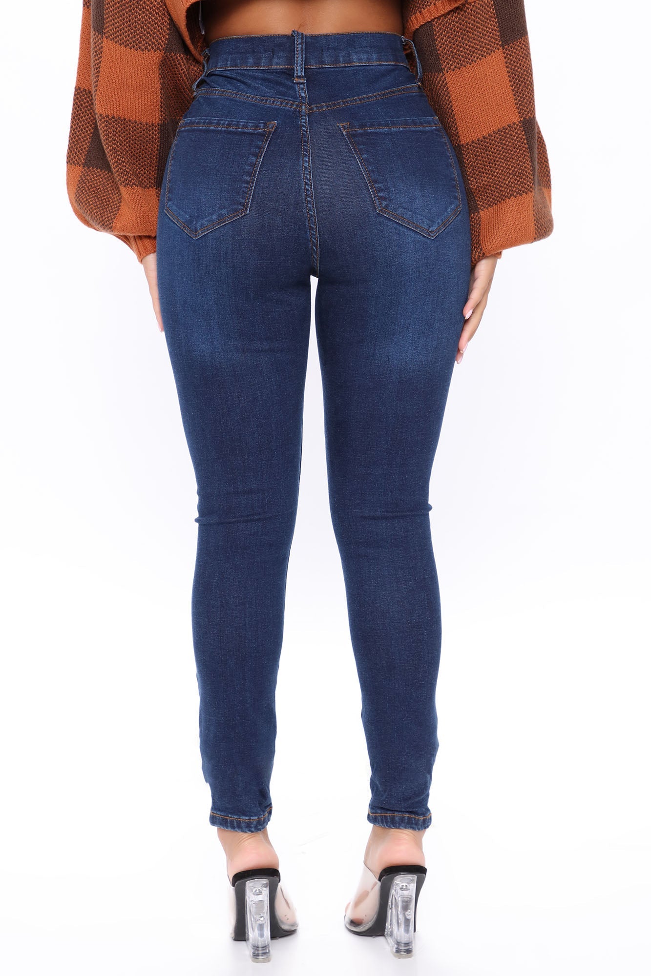 Superhuman High Rise Jeans - Dark Wash Ins Street