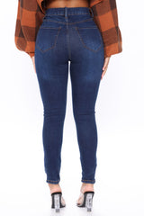 Superhuman High Rise Jeans - Dark Wash Ins Street