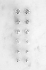 Cubic Zirconia Studs Set Ins Street