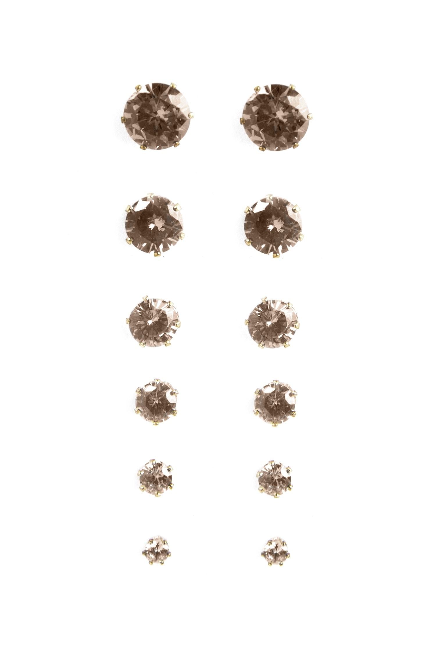 Cubic Zirconia Studs Set Ins Street