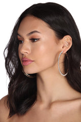 Shine In Rhinestone Hoops Ins Street