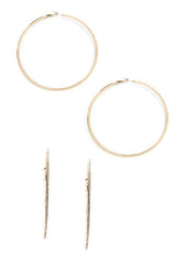 Large Rhinestone Hoops Ins Street