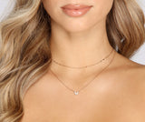 Cubic Zirconia Buttery Pendant Layered Necklace Ins Street