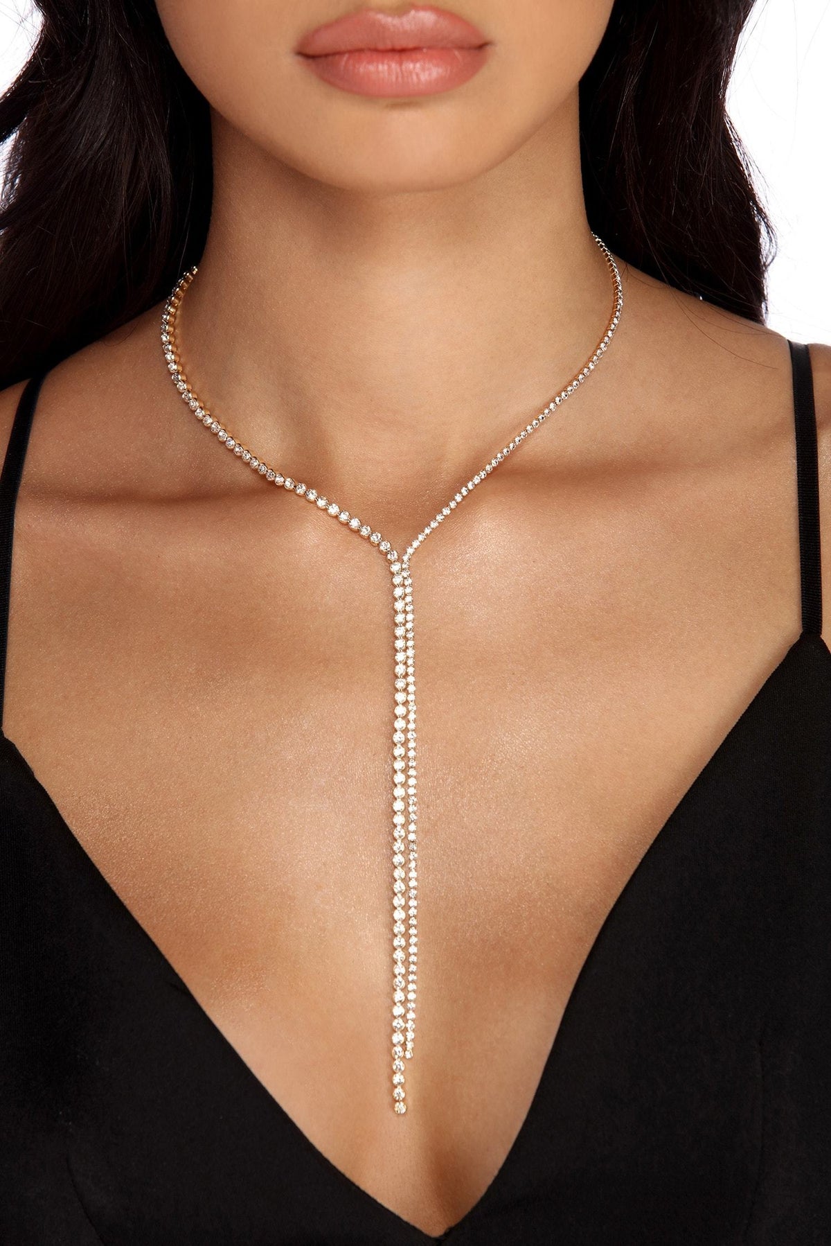 Shine In Rhine Lariat Necklace Ins Street