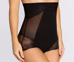 Sheer Mesh Lace Trim Shaper Short Ins Street