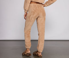 Cozy Cutie Sherpa Pajama Joggers Ins Street