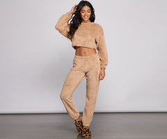 Cozy Cutie Sherpa Pajama Joggers Ins Street