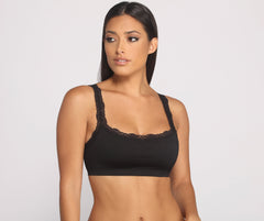 Lace Trim Ribbed Bralette Tank Ins Street