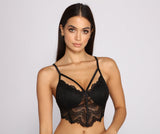 Lace and Love Longline Caged Bralette Ins Street