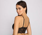 Lace and Love Longline Caged Bralette Ins Street