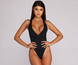 Simply Sexy Plunging Swimsuit Ins Street