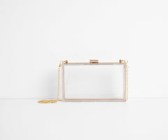 Clearly On Trend Box Clutch Ins Street