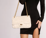 Cozy and Chic Faux Fur Crossbody Ins Street