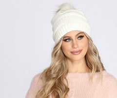 Cuddle Buddy Knit Pom Pom Beanie Ins Street