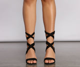 Lace Up Glamour Block Heel Ins Street