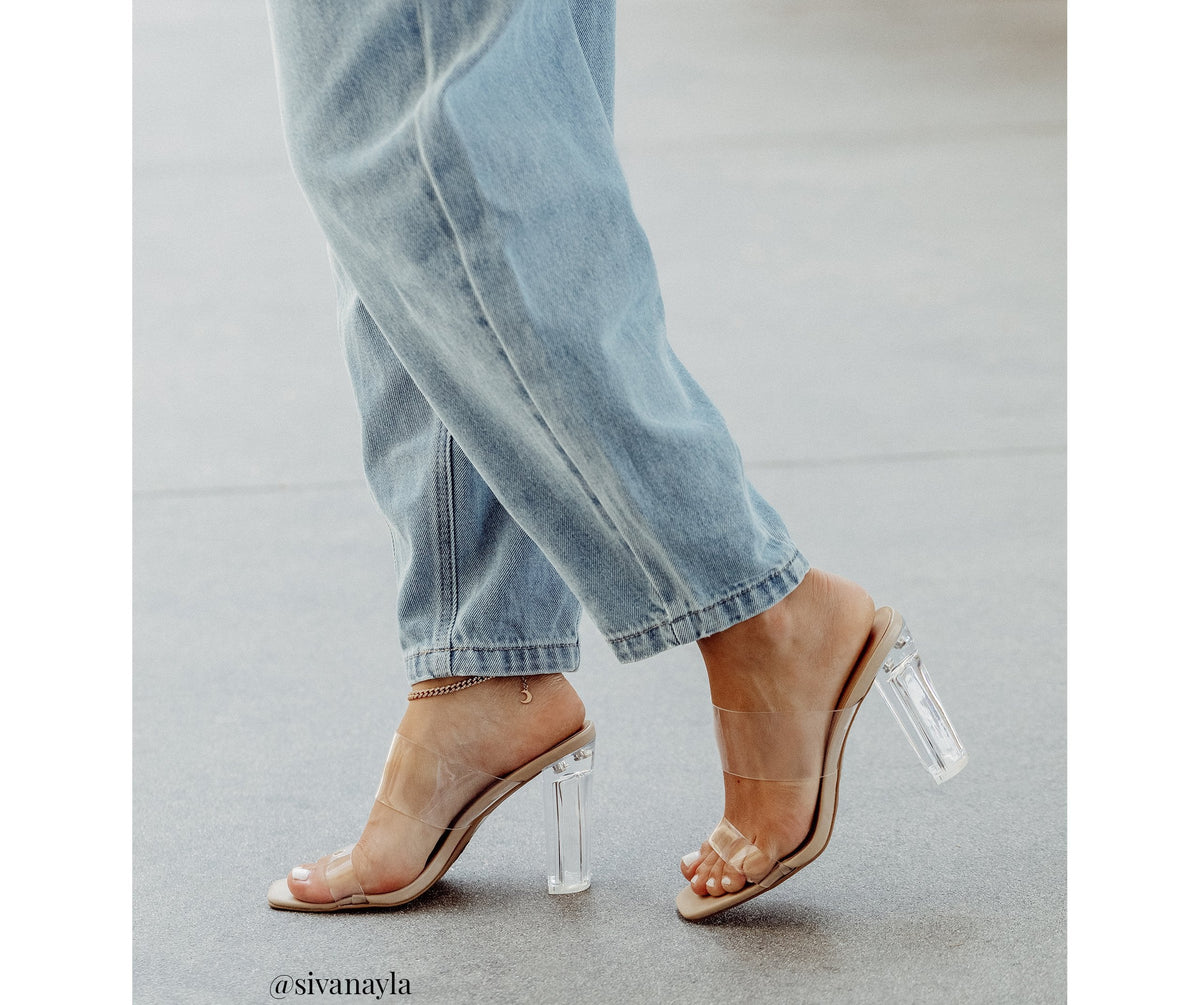 Clear And Chic PVC Mules Ins Street