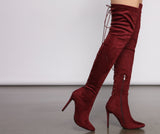 Lace Up Glamour Stiletto Boots Ins Street