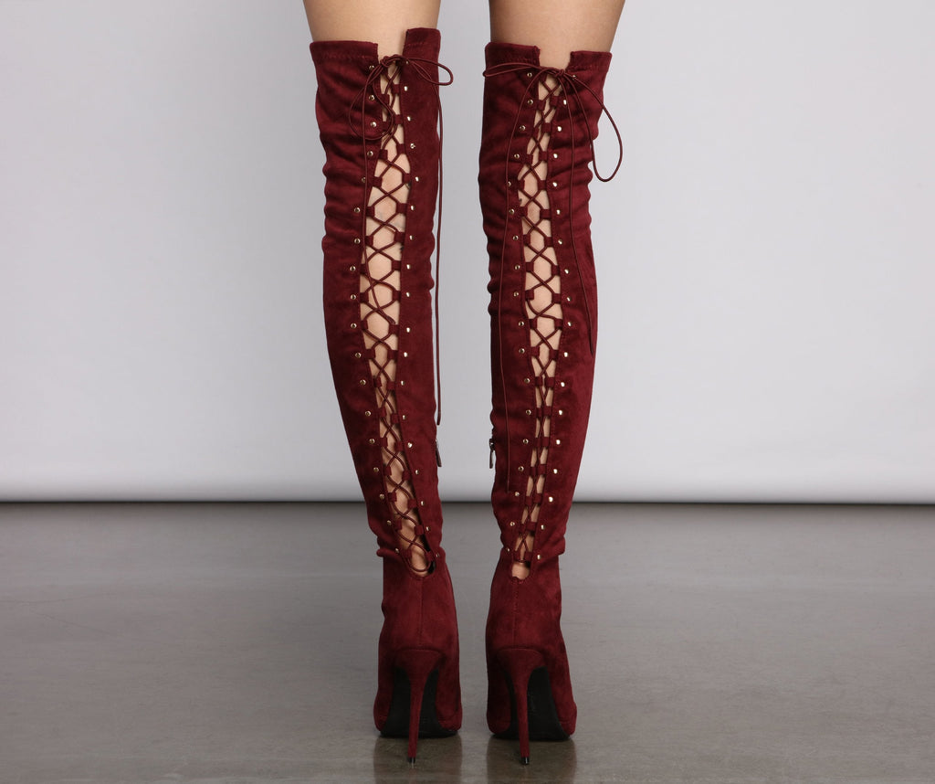 lace up stiletto ankle boots