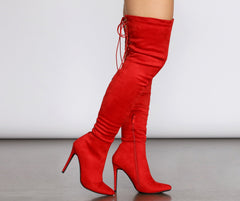 Lace Up Glamour Stiletto Boots Ins Street