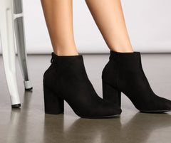 Slay In Basic Faux Suede Booties Ins Street