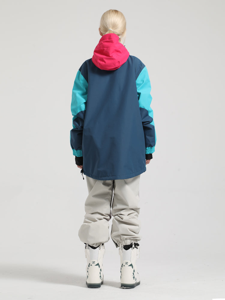 Colorblock Pullover Ski Suit Ins Street