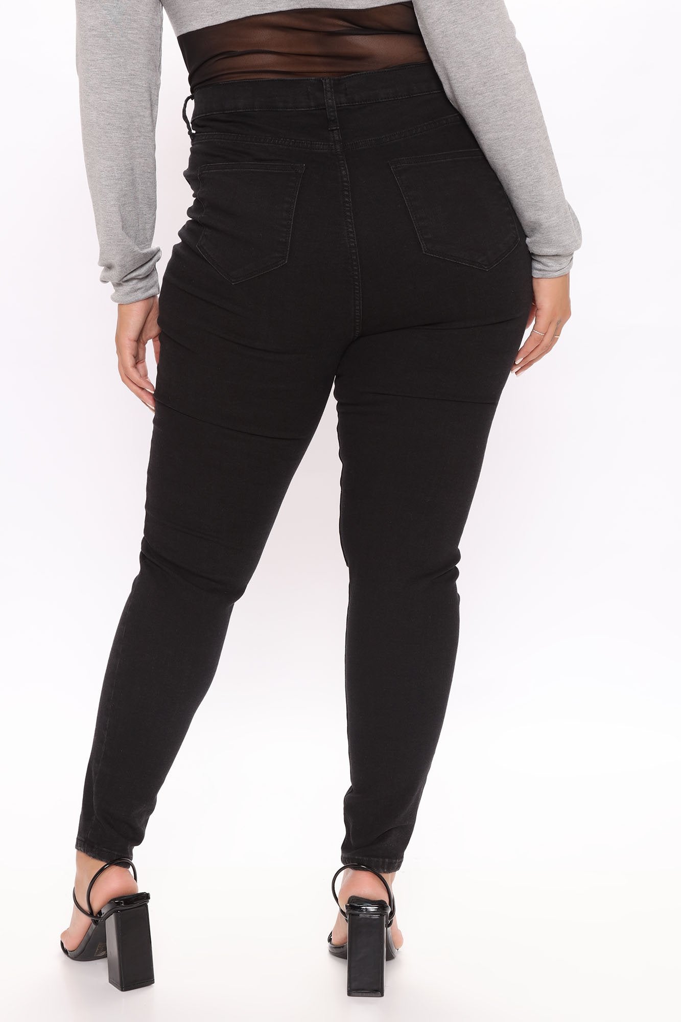 Caroline High Rise Jeans - Black Ins Street