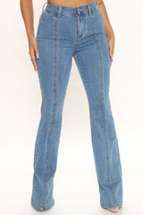 Rays For Daze VIntage Flare Jeans - Medium Blue Wash Ins Street