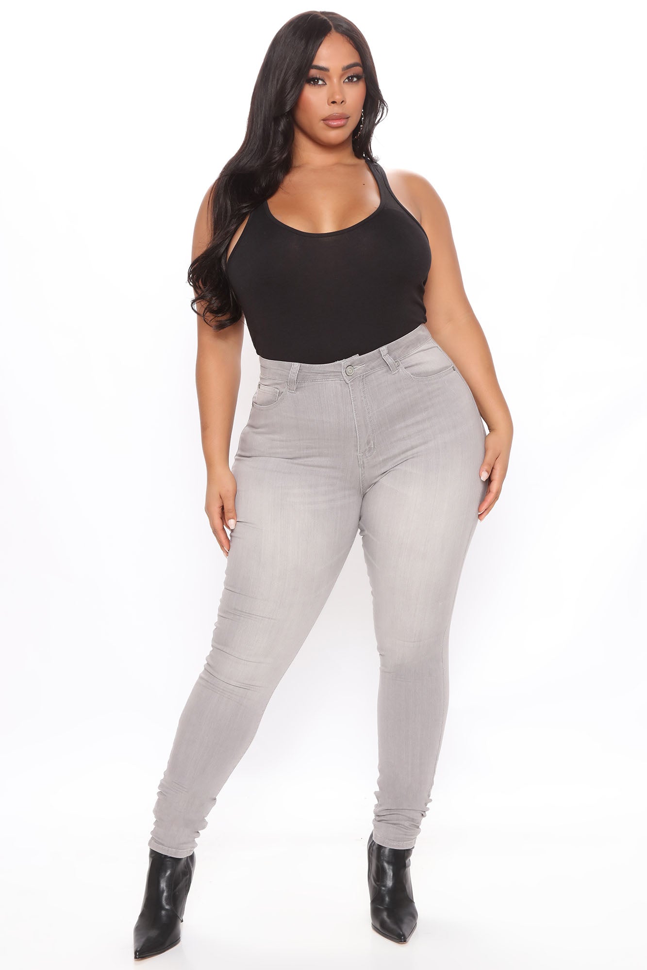 Tall Gray Matter Skinny Jeans - Grey Ins Street