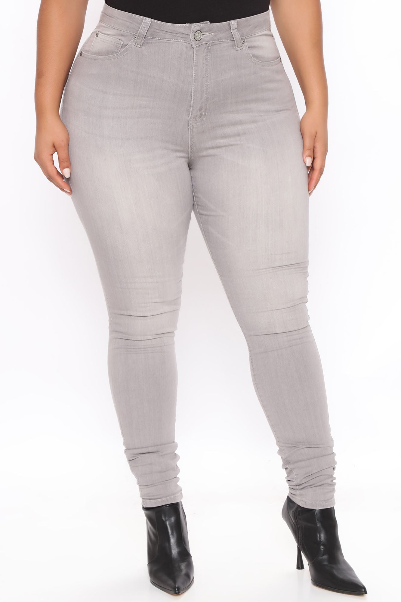 Tall Gray Matter Skinny Jeans - Grey Ins Street