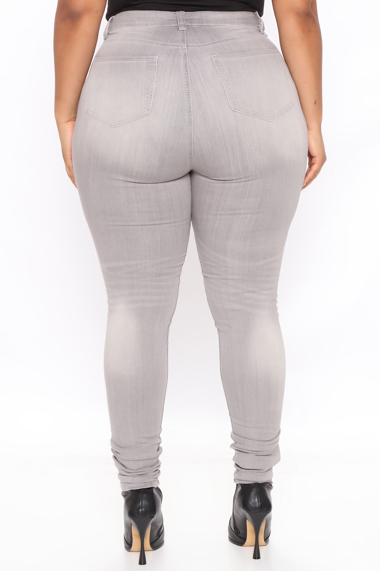 Tall Gray Matter Skinny Jeans - Grey Ins Street