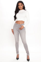 Tall Gray Matter Skinny Jeans - Grey Ins Street