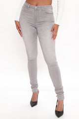 Tall Gray Matter Skinny Jeans - Grey Ins Street