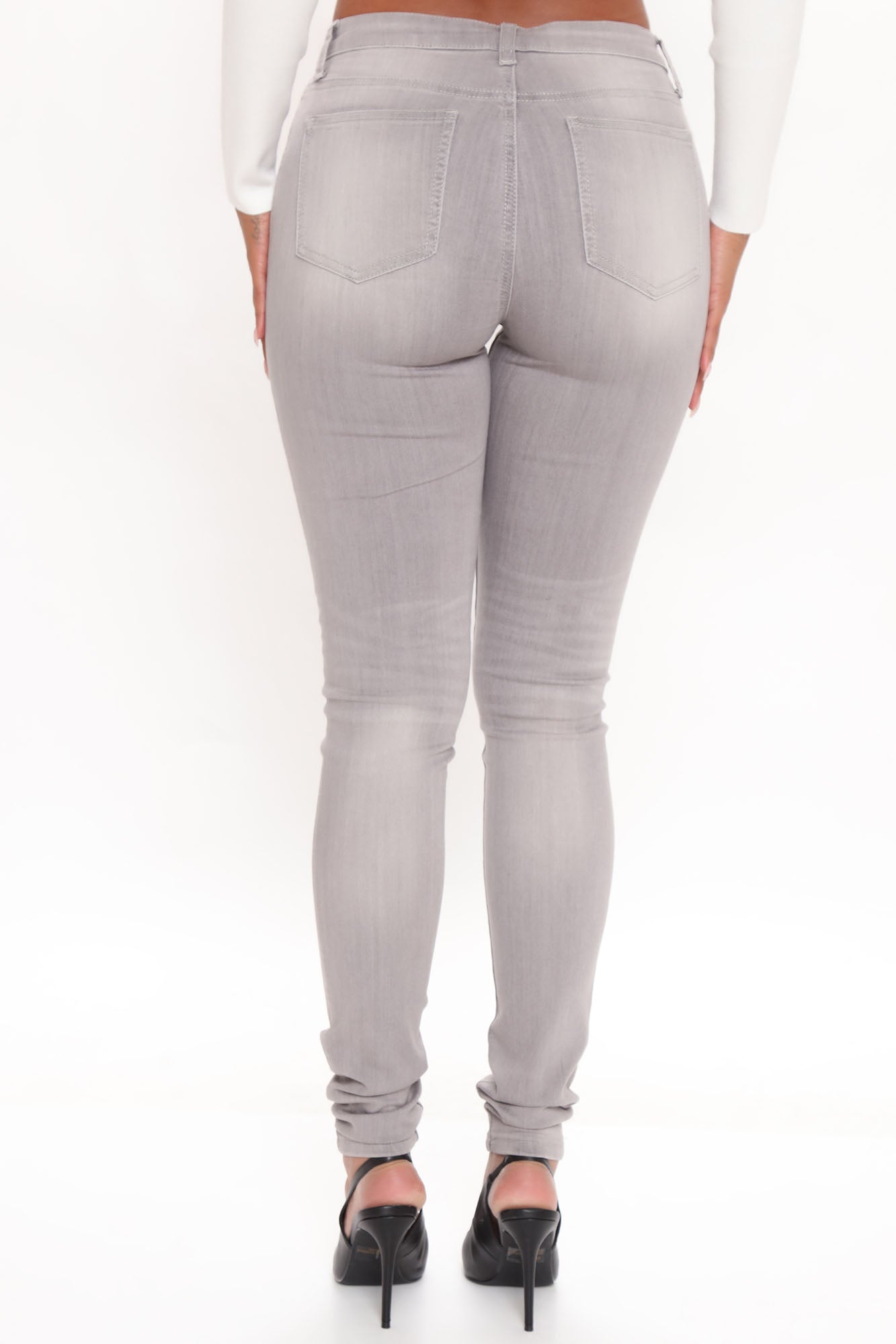 Tall Gray Matter Skinny Jeans - Grey Ins Street