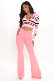 Tall Santorini Super Stretch Flare Jeans - Pink Ins Street