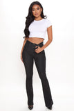 Babe On The Town Smoothing Stretch Bootcut Jeans - Black