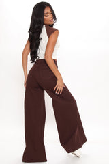 Flare For The Dramatics Wide Leg Jeans - Chocolate Ins Street
