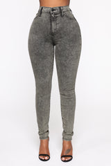 Slow It Down High Rise Skinny Jeans - Olive Ins Street