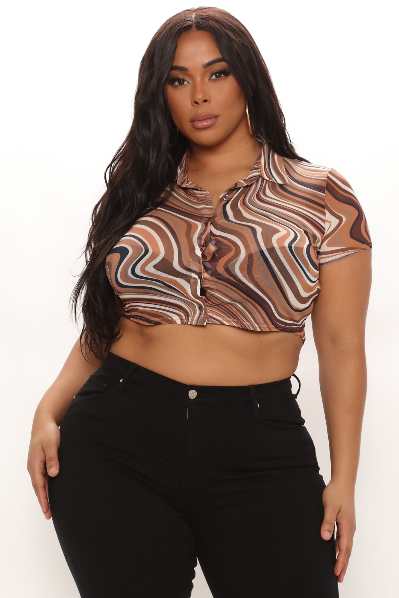 Santorini Super Stretch Flare Jeans - Black Ins Street