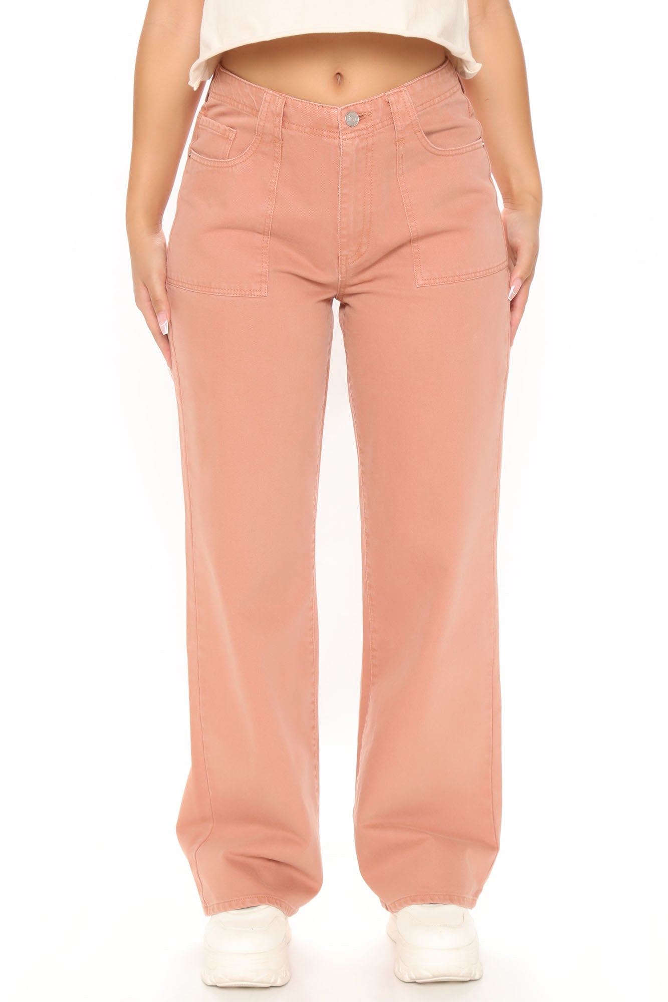 Skating By Utility Wide Leg Jeans - Chestnut Ins Street