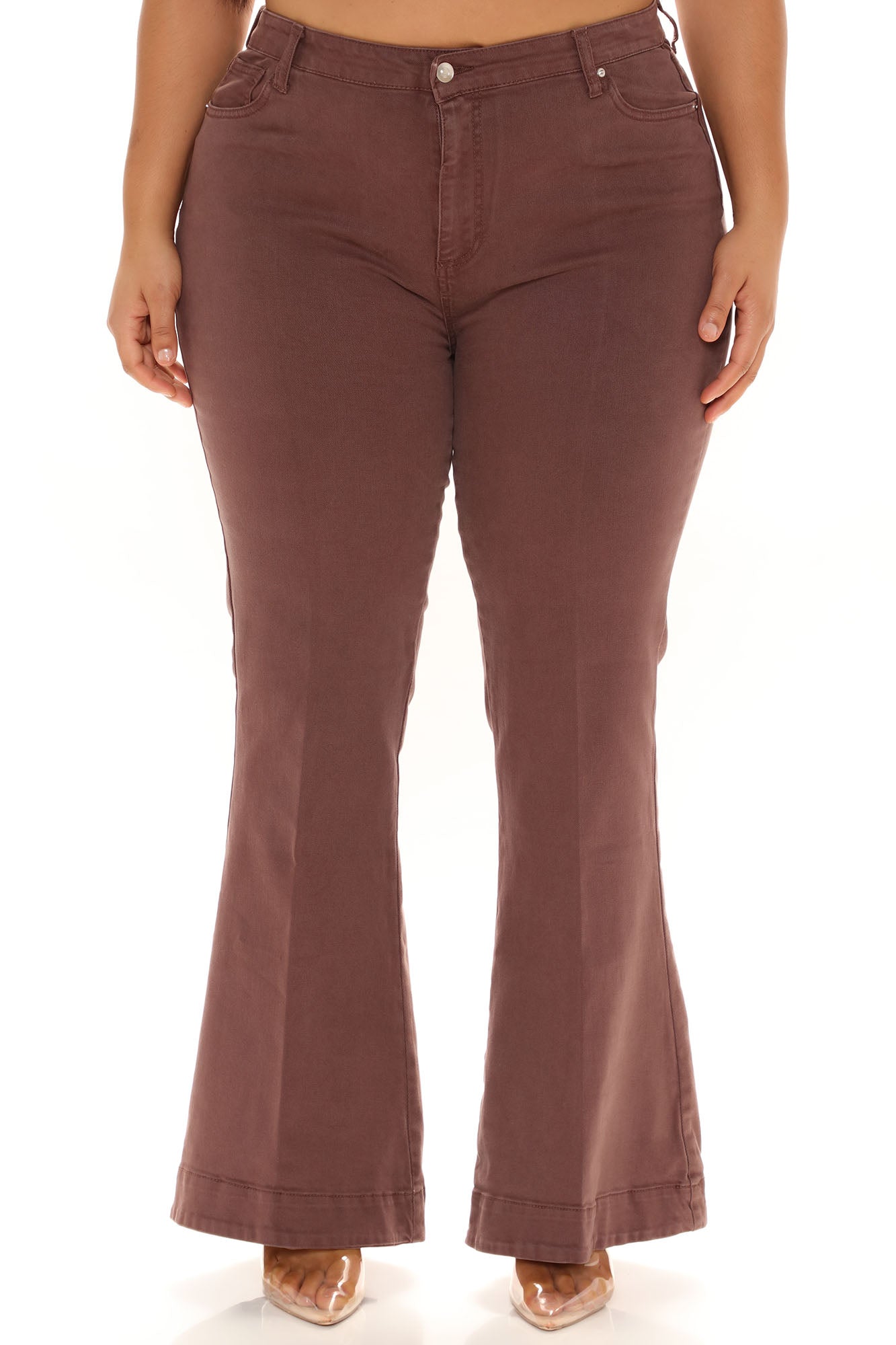 South Of France Trouser Flare Jeans - Chocolate Ins Street